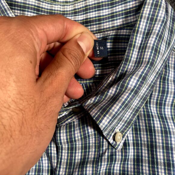 Vintage Polo Ralph Lauren Mens XL Blake Long Sleeve Oxford Shirt Hong Kong Made - Picture 6 of 9